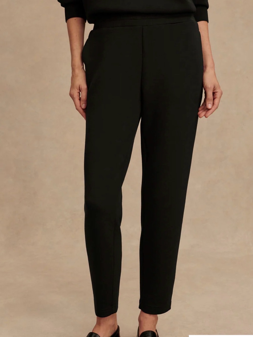 Varley The Slim Pant 25" Doublesoft Black Medium Tapered Pull On Pants